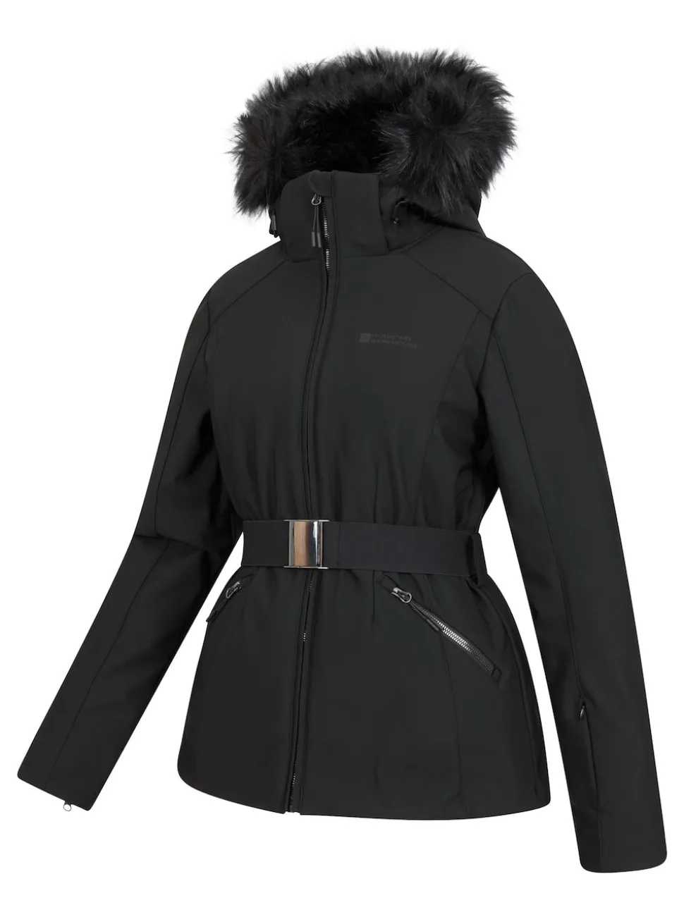 Mountain Warehouse Black Womens Swiss Recco Snow Ski Jacket