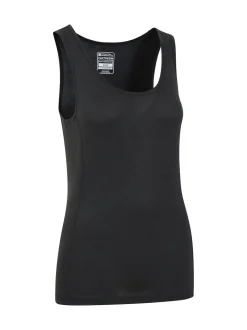 Mountain Warehouse Black Keep The Heat Womens IsoTherm Thermal Vest Top