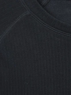 Mountain Warehouse Black Talus Womens Round Neck Thermal Top