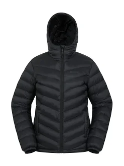 Mountain Warehouse Black Seasons Womens Water-Resistant Padded Jacket