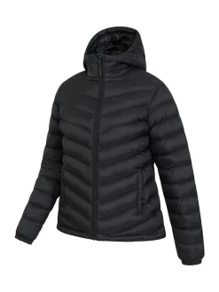 Mountain Warehouse Black Seasons Womens Water-Resistant Padded Jacket
