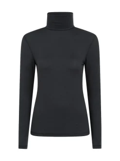 Mountain Warehouse Black Keep The Heat Womens Roll Neck Thermals