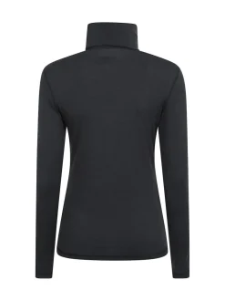 Mountain Warehouse Black Keep The Heat Womens Roll Neck Thermals