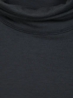 Mountain Warehouse Black Keep The Heat Womens Roll Neck Thermals