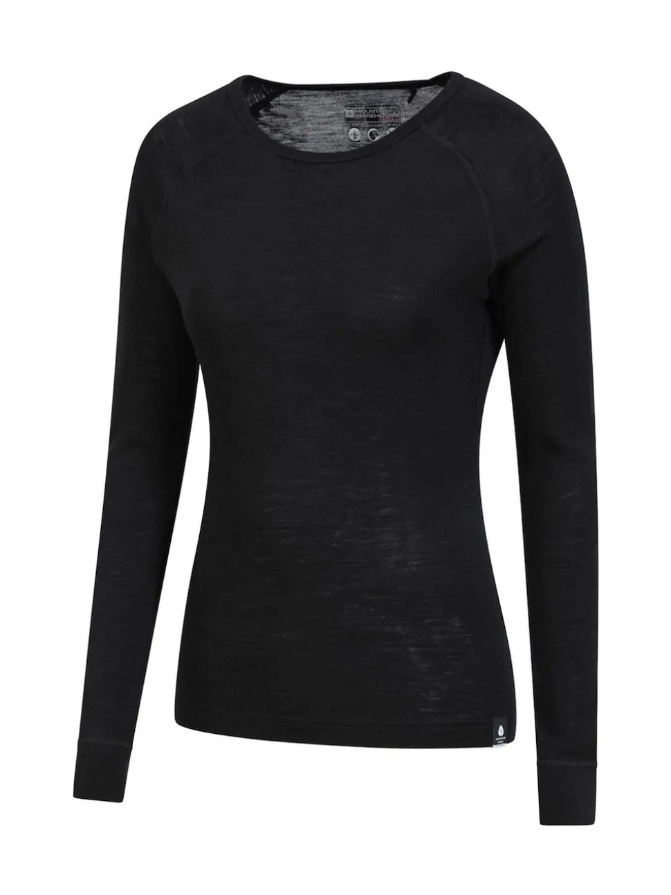 Mountain Warehouse Black Womens Merino Long Sleeve Thermal Top