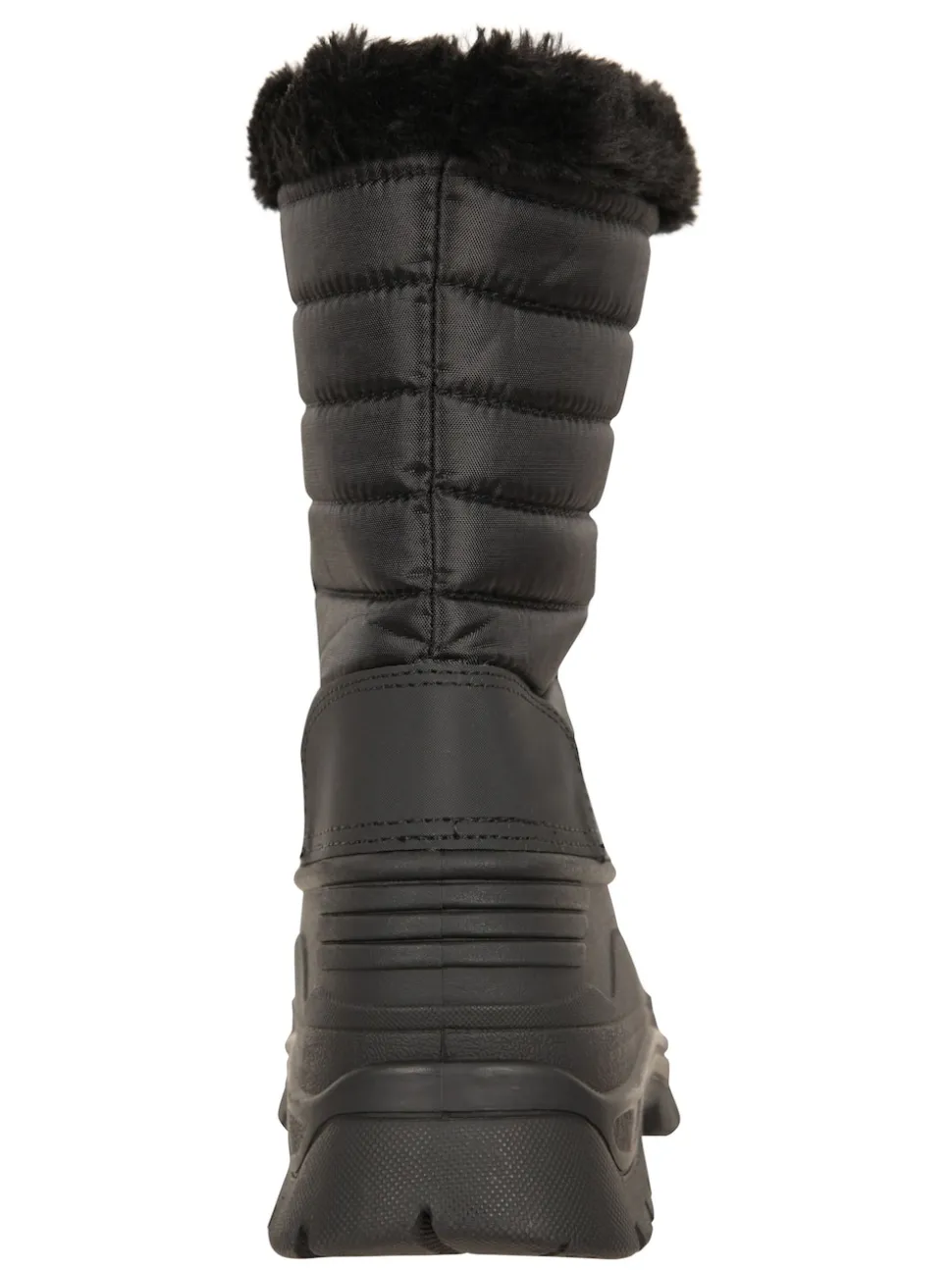 Mountain Warehouse Black Whistler Womens Sherpa Lined Adaptive Snow Boots