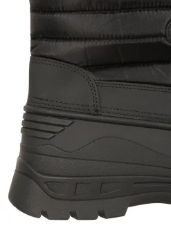 Mountain Warehouse Black Whistler Womens Sherpa Lined Adaptive Snow Boots