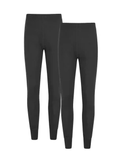 Mountain Warehouse Black Talus Womens Thermal Leggings 2 Pack