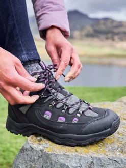 Mountain Warehouse Black Adventurer Womens Waterproof Walking Boots