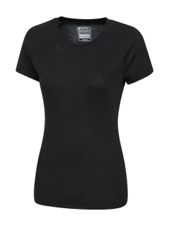 Mountain Warehouse Black Womens Talus Thermal T-Shirt
