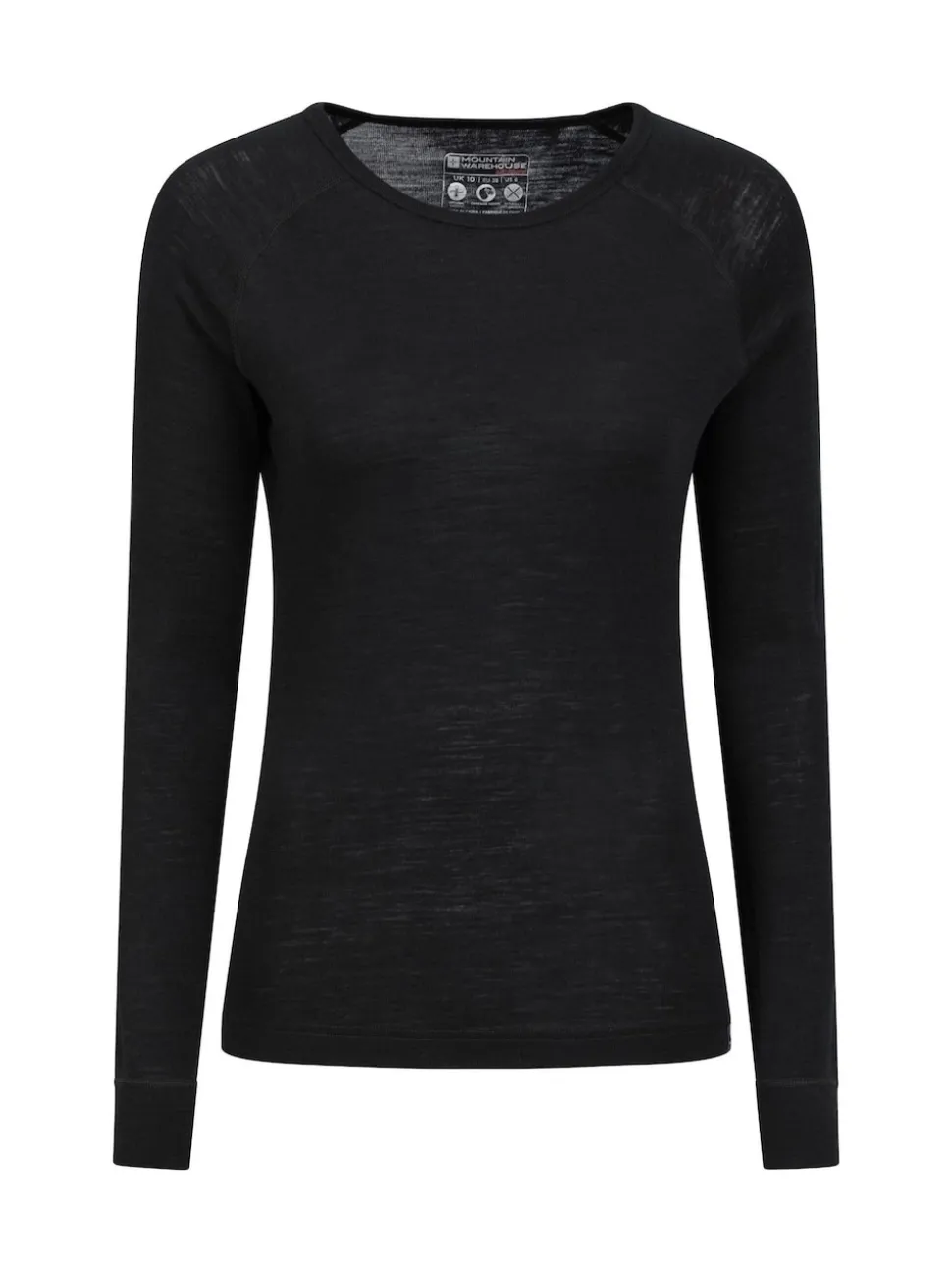Mountain Warehouse Black Womens Merino Thermal Top