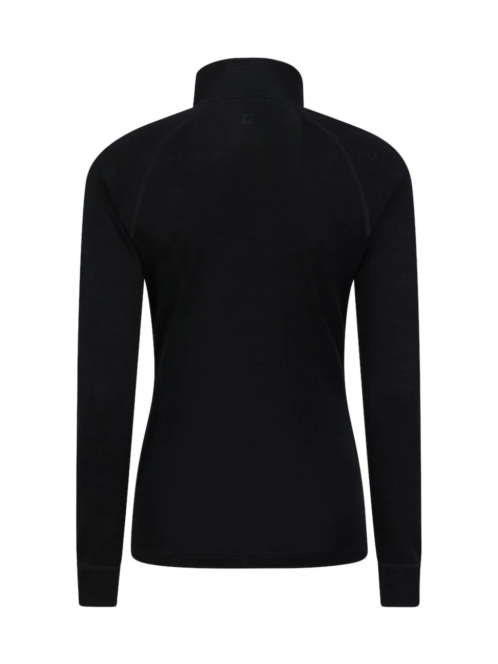 Mountain Warehouse Black Womens Merino Zip Neck Thermal Top