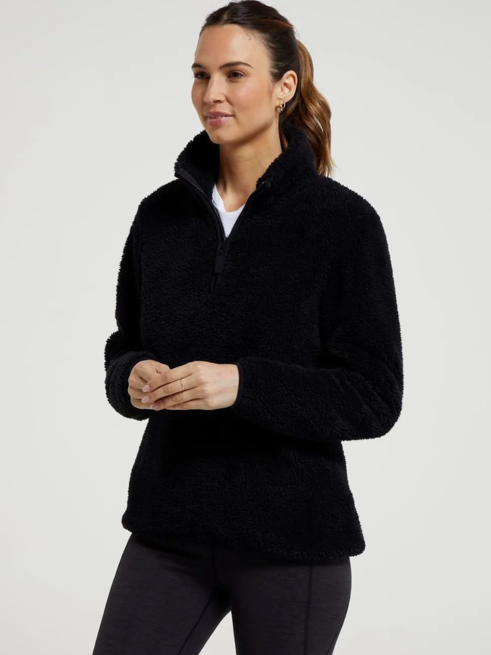Mountain Warehouse Black Teddy Womens Fleece