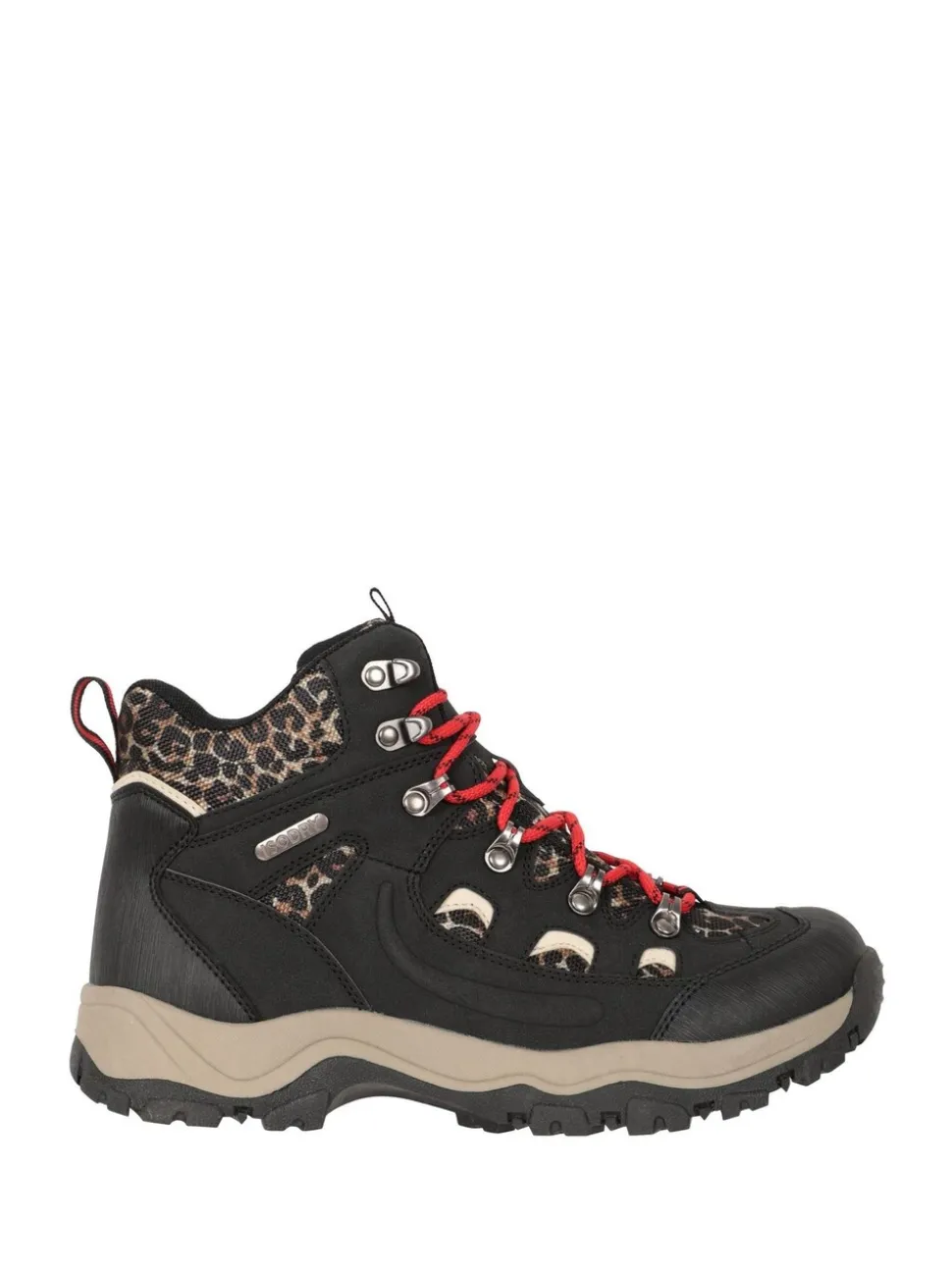 Mountain Warehouse Black/Leopard Womens Adventurer Printed Waterproof Boots
