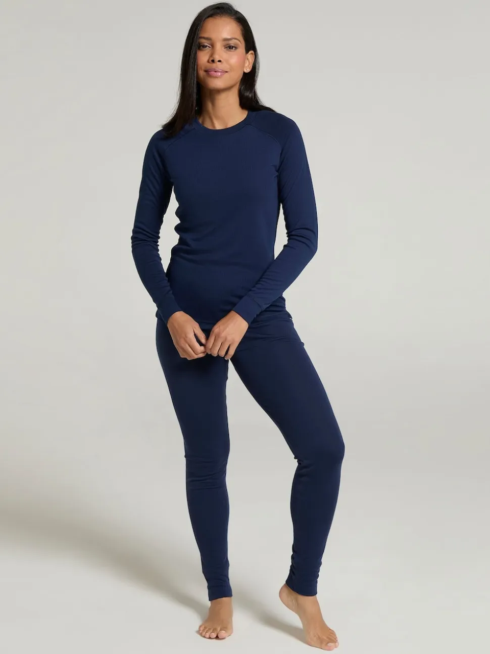 Mountain Warehouse Blue Womens Talus Thermal Top & Joggers Set