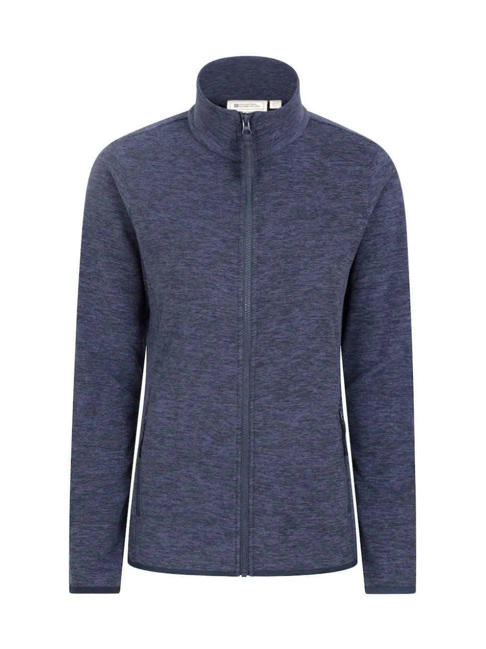 Mountain Warehouse Dark Blue Womens Snowdon Melange II Full-Zip Fleece