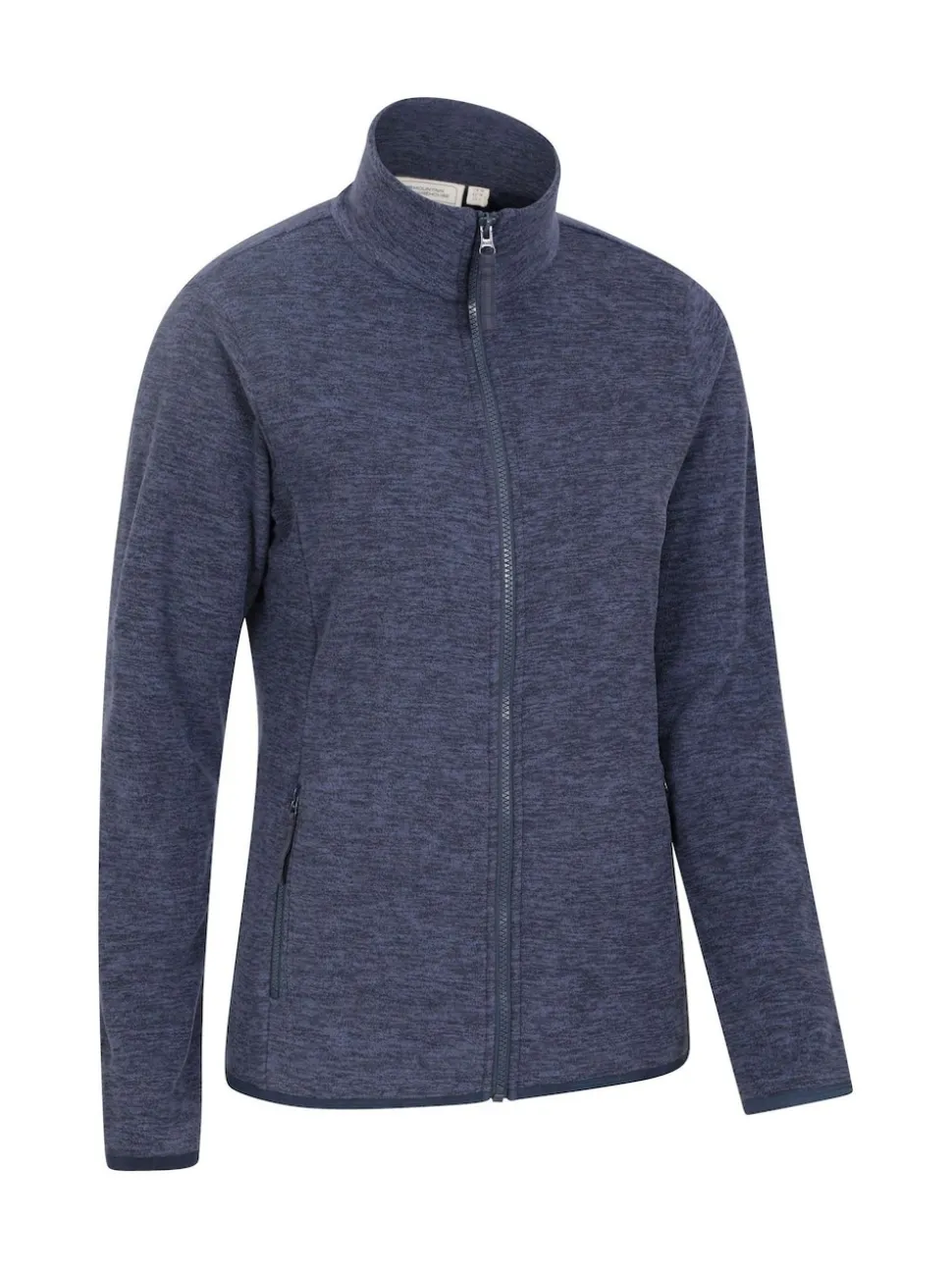 Mountain Warehouse Dark Blue Womens Snowdon Melange II Full-Zip Fleece
