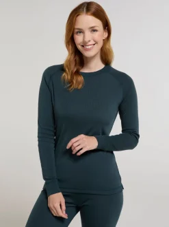 Mountain Warehouse Green Talus Womens Round Neck Thermal Top