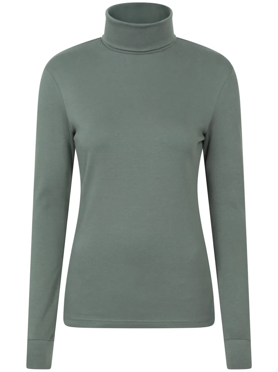 Mountain Warehouse Green Maribel Cotton Roll Neck Top