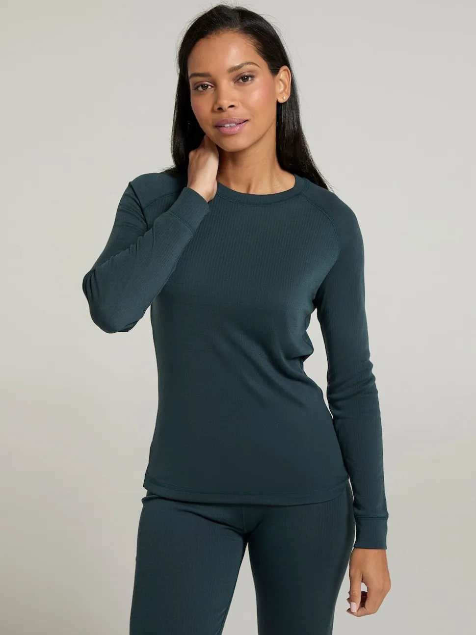 Mountain Warehouse Grey Talus Womens Round Neck Thermal Top
