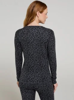 Mountain Warehouse Grey Talus Printed Womens Thermal Top
