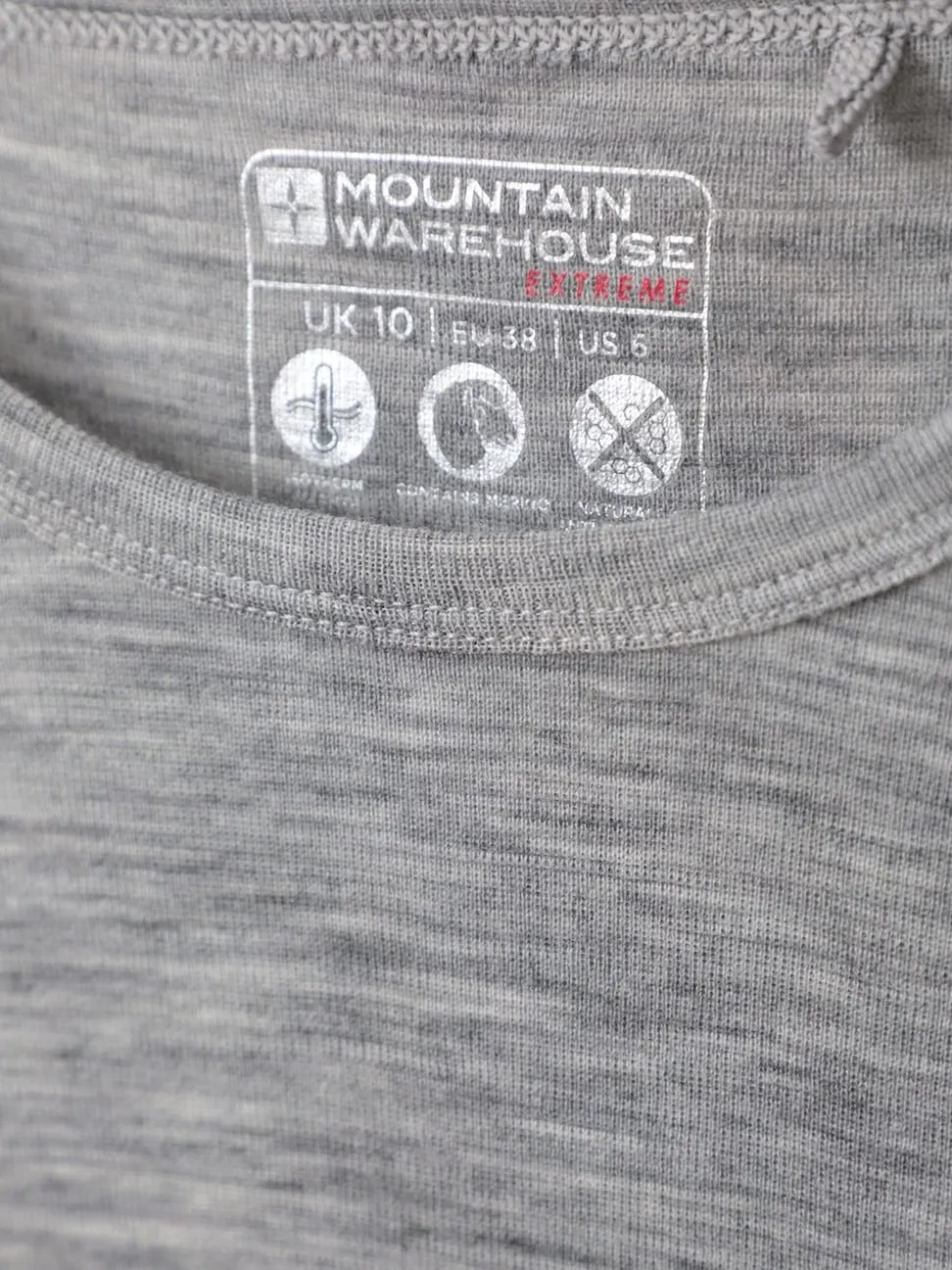 Mountain Warehouse Grey Womens Merino II Thermal Top
