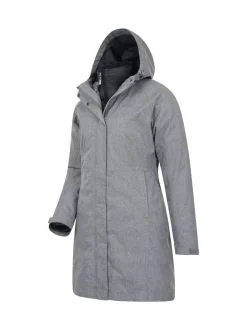 Mountain Warehouse Grey Womens Alaskan 3-In-1 Waterproof Long Coat