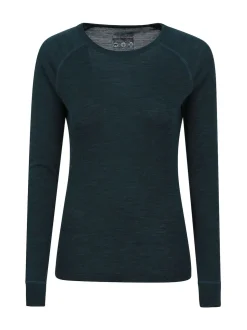 Mountain Warehouse Light Blue Womens Merino II Thermal Top