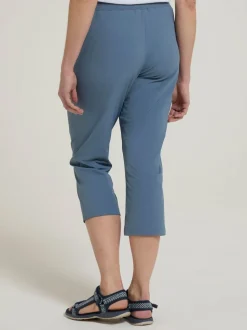 Mountain Warehouse Light Blue Womens Explorer Quick Drying Capri