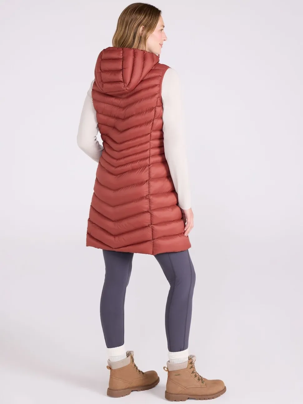Mountain Warehouse Orange Florence Womens Long Padded Gilet