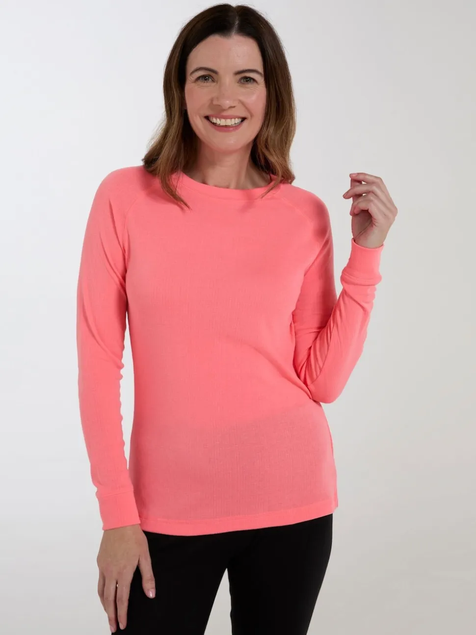 Mountain Warehouse Pink Talus Womens Round Neck Thermal Top