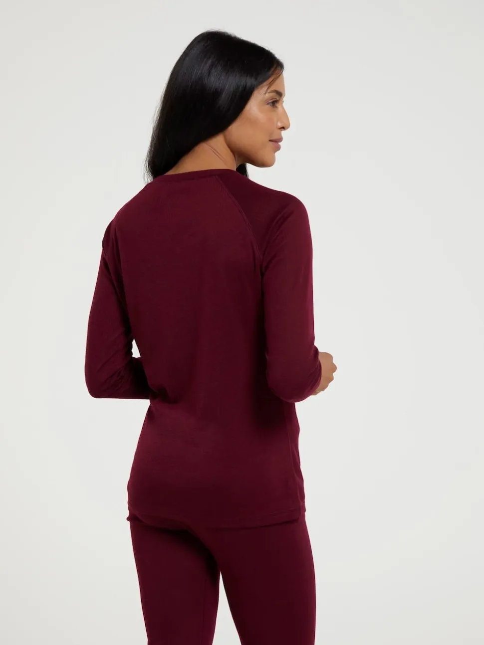 Mountain Warehouse Pink Talus Womens Round Neck Thermal Top