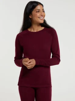 Mountain Warehouse Pink Talus Womens Round Neck Thermal Top