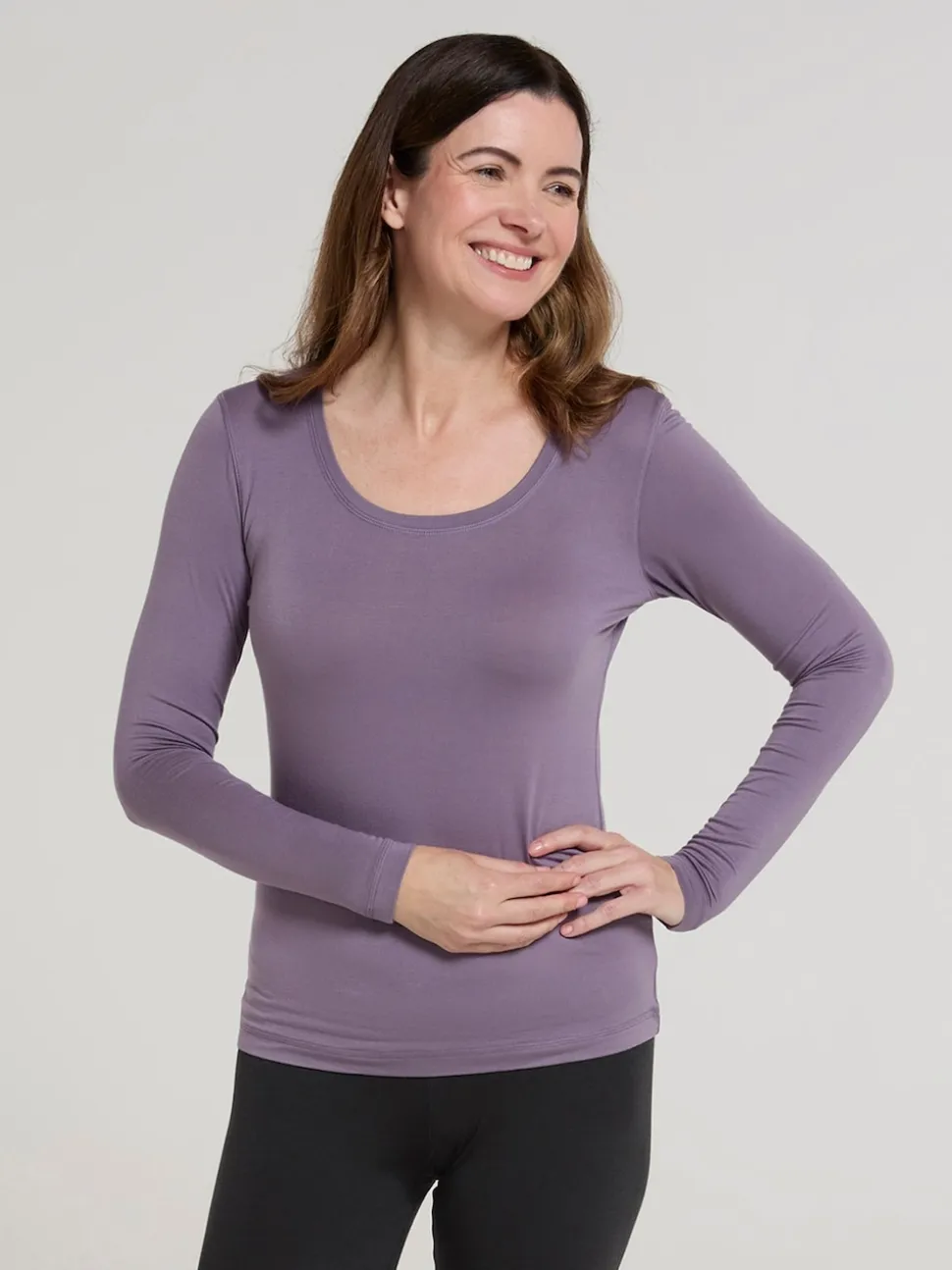 Mountain Warehouse Purple Keep The Heat Quick Drying Thermal Top