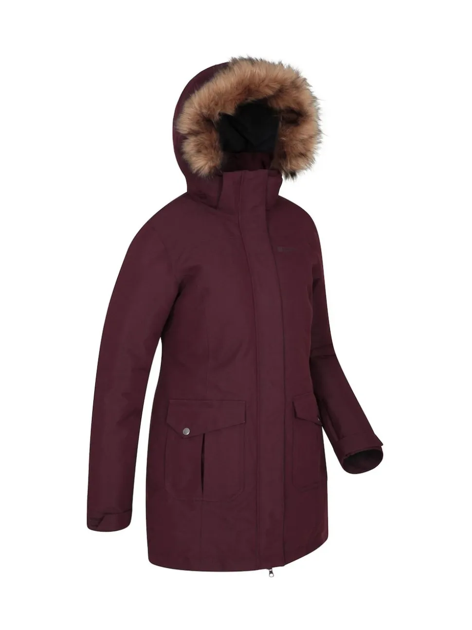 Mountain Warehouse Purple Tarka Waterproof Long Padded Jacket