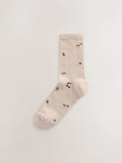 Multi Check Ankle Socks 5 Pack