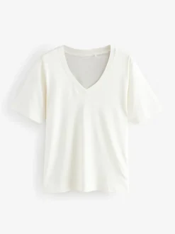 Multi Cotton Modal Slouch T-Shirt 5 Pack