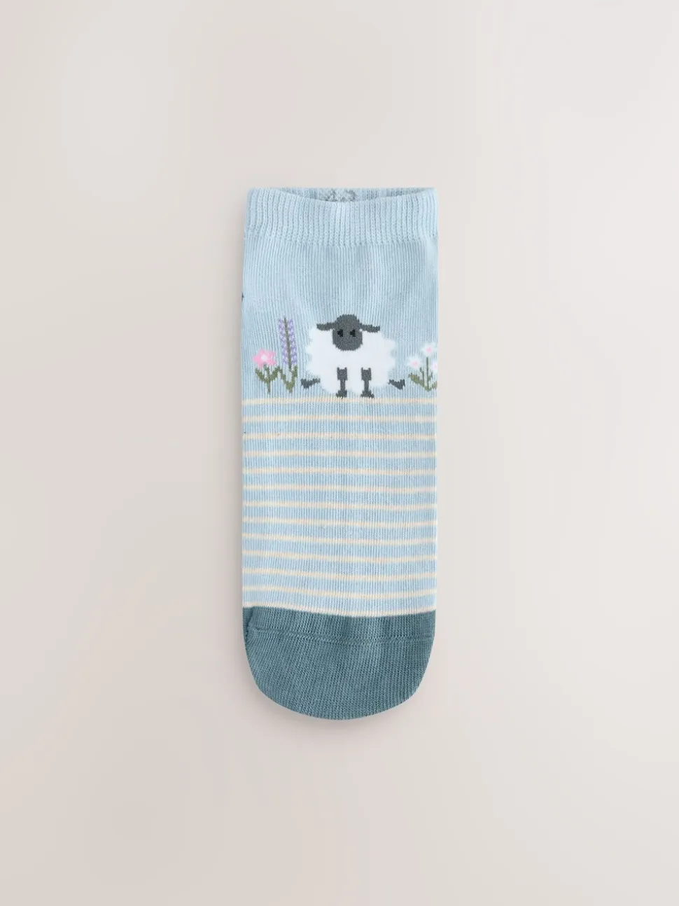 Multi Sheep Print Trainer Socks 4 Pack