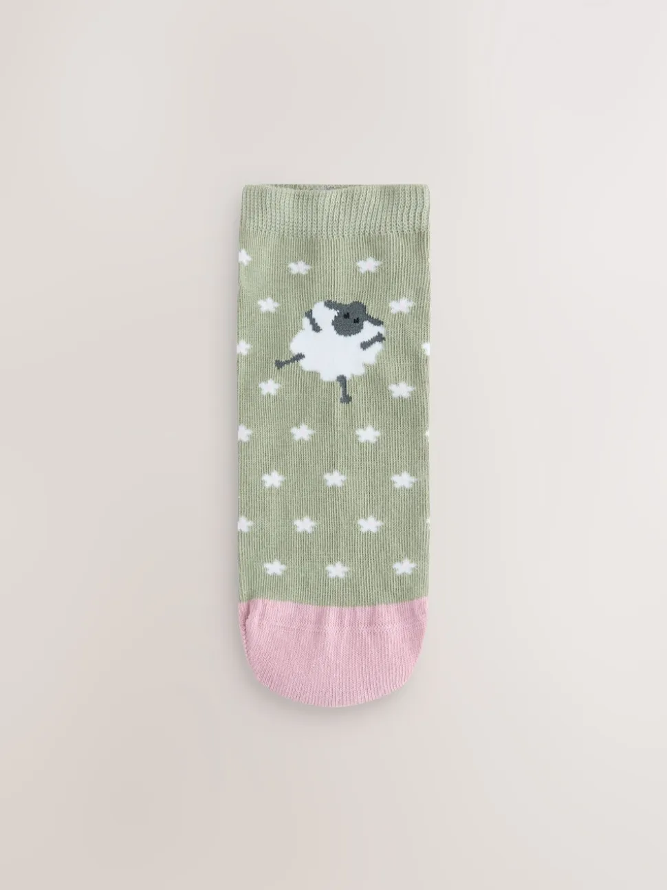 Multi Sheep Print Trainer Socks 4 Pack