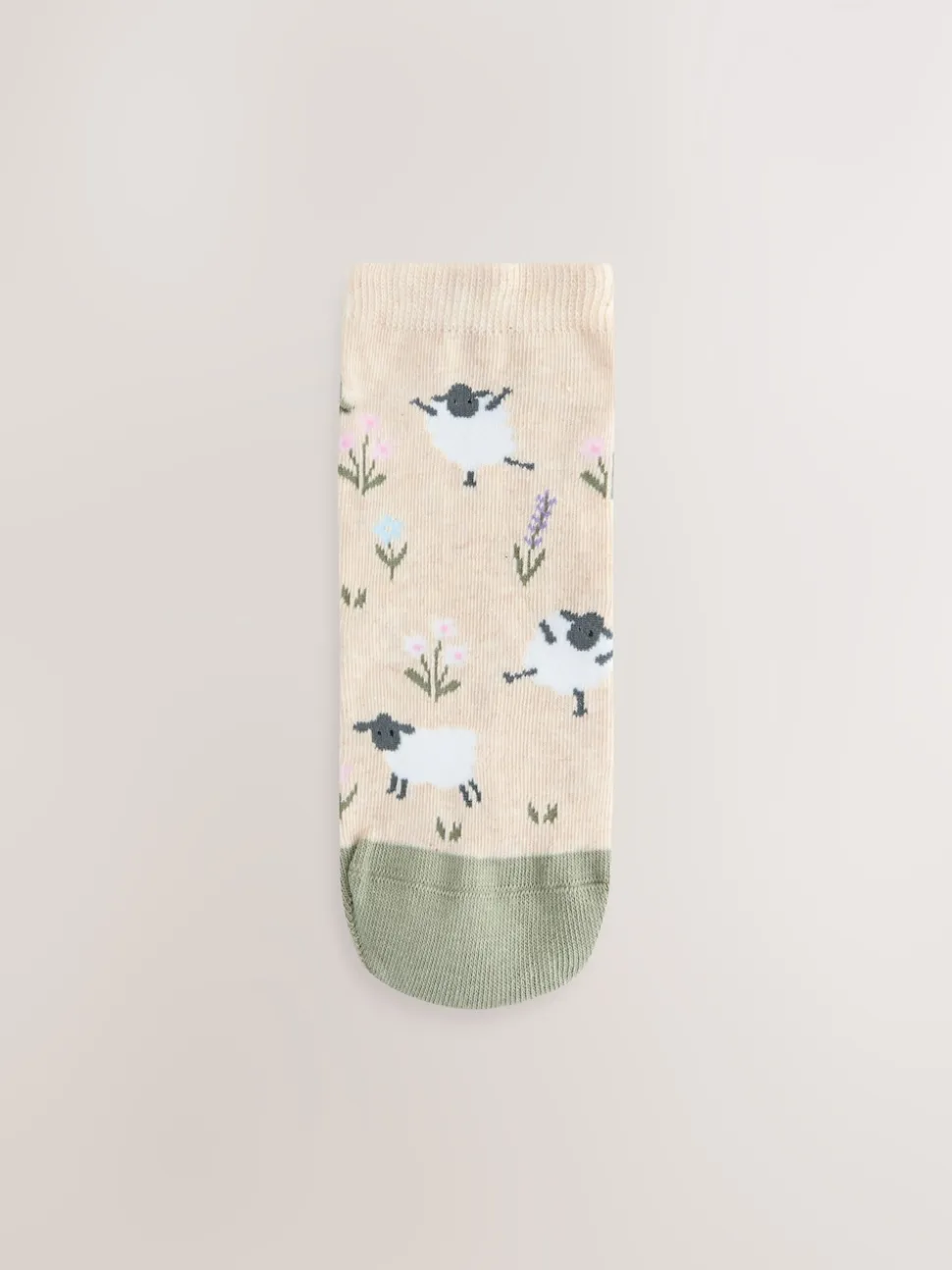 Multi Sheep Print Trainer Socks 4 Pack