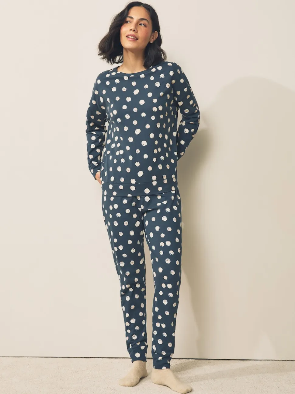 Multi Spot Long Sleeve Pyjamas 3 Pack