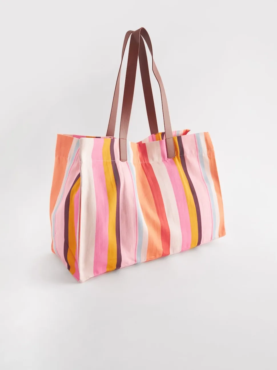 Multi Striped Beach Bag