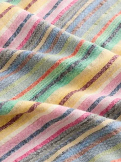 Multi-Coloured Stripe Pull On Wide Leg Trousers