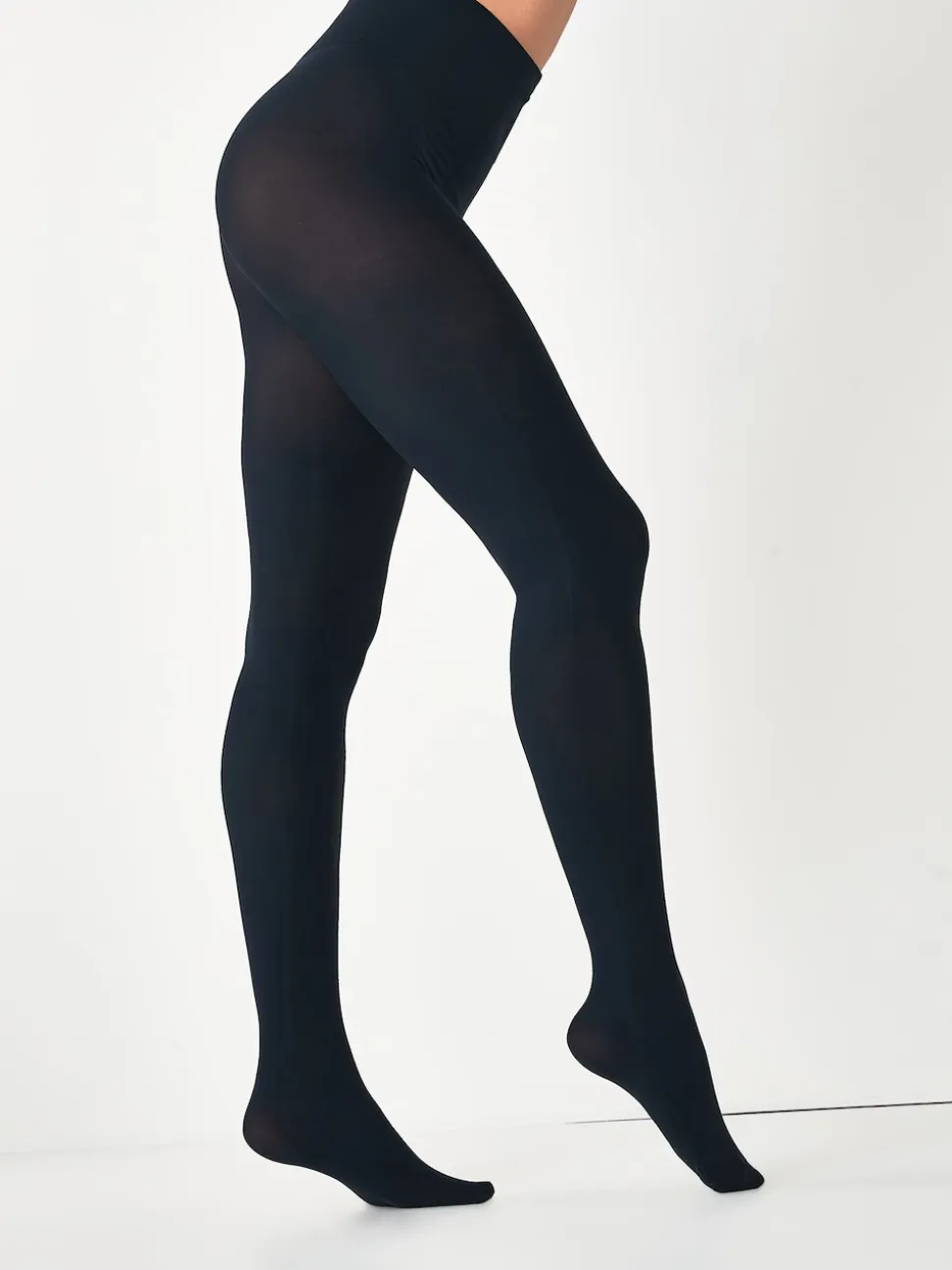 Navy 100 Denier Ultimate Comfort Tights Two Pack