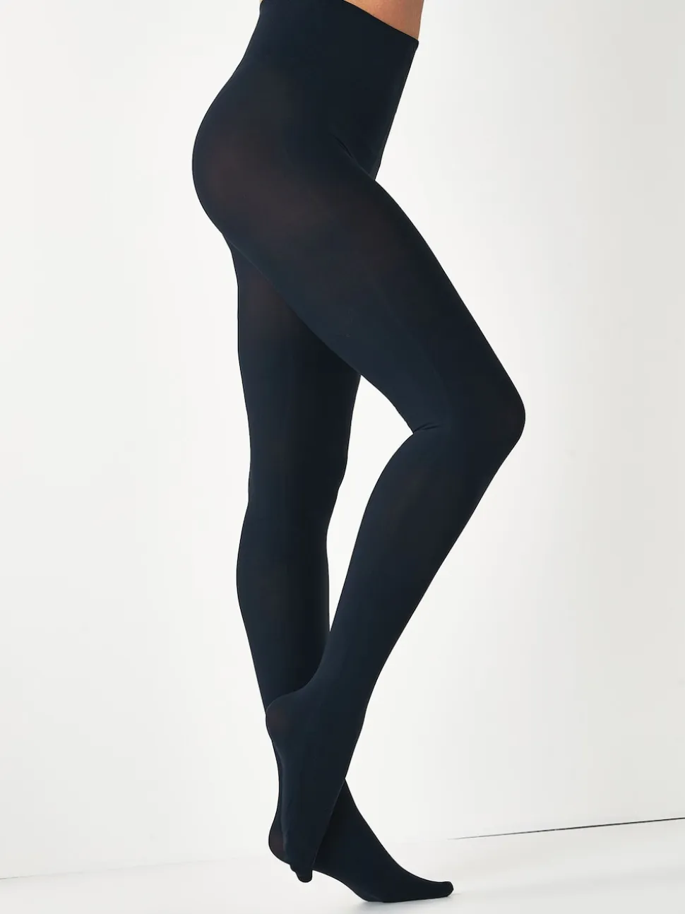 Navy 100 Denier Ultimate Comfort Tights Two Pack