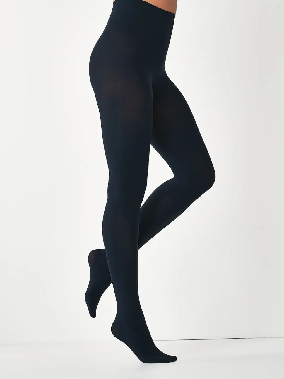 Navy 100 Denier Ultimate Comfort Tights Two Pack