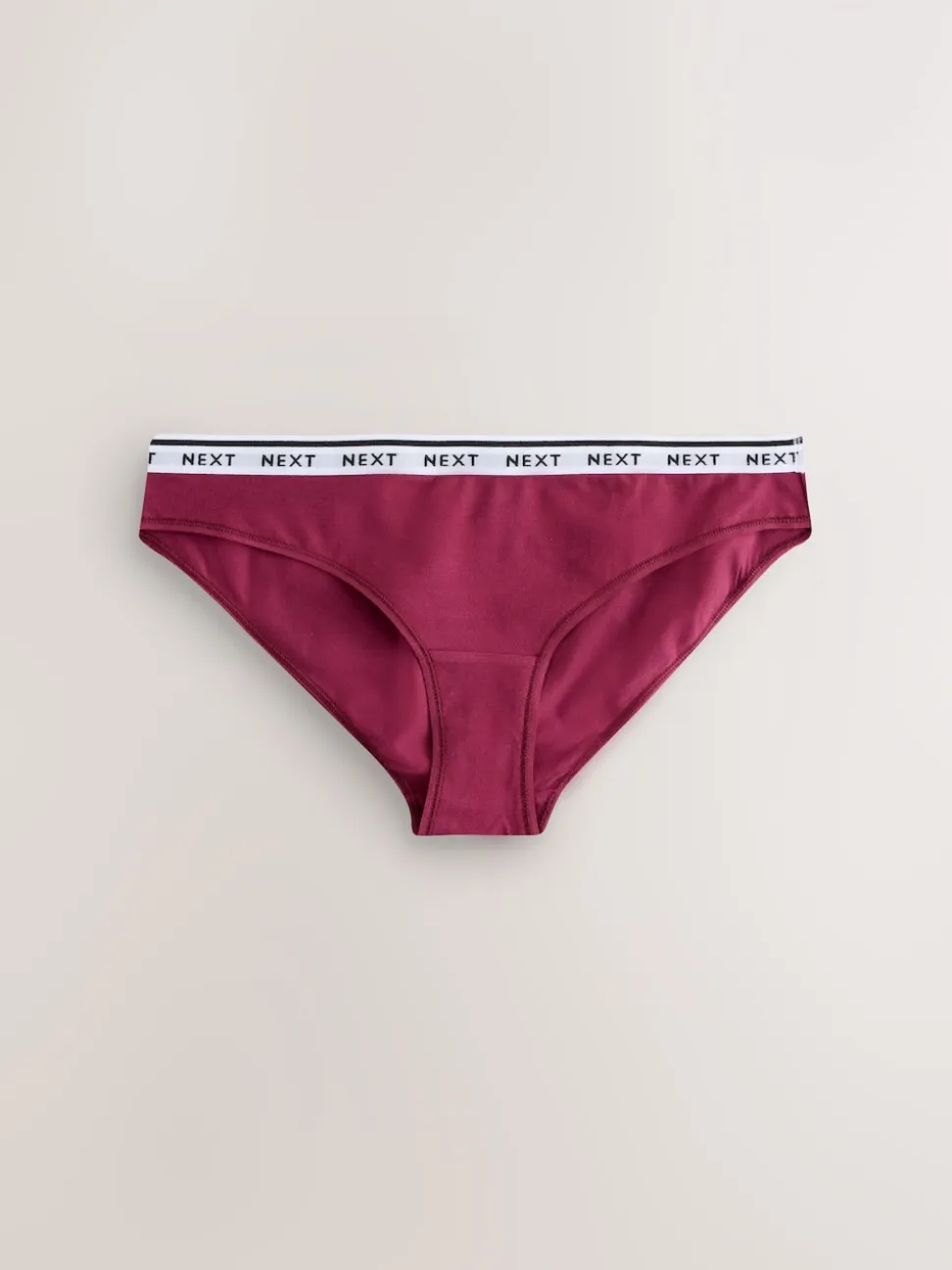Navy Argyle Check Bikini Cotton Logo Knickers 4 Pack