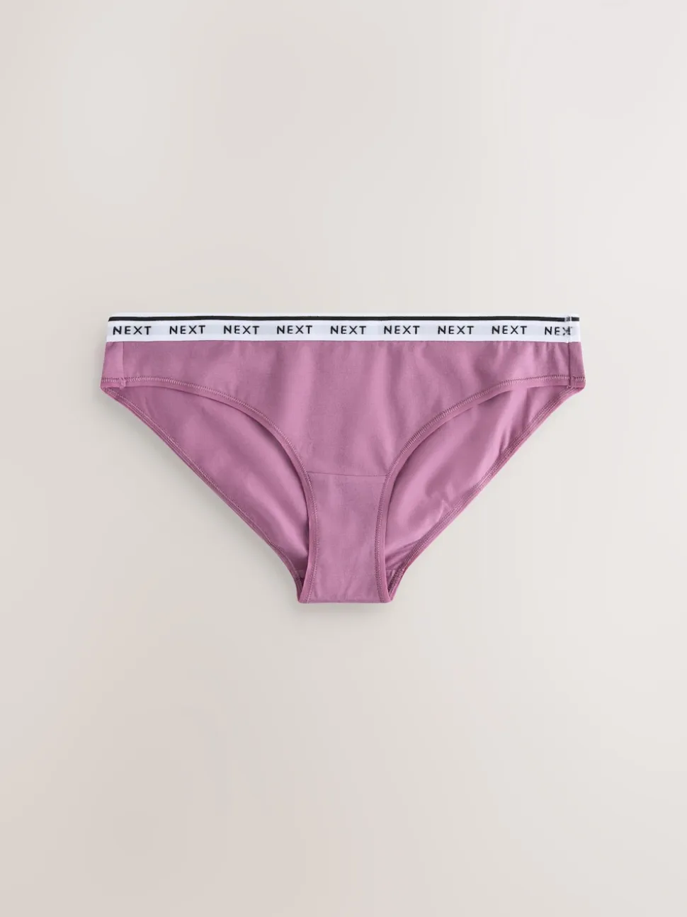Navy Argyle Check Bikini Cotton Logo Knickers 4 Pack