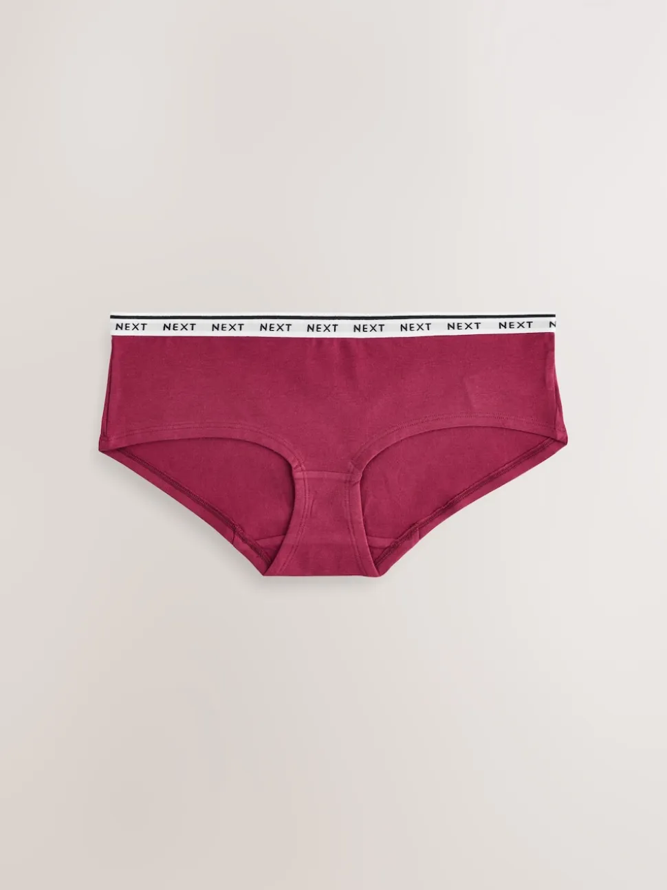 Navy Argyle Short Cotton Logo Knickers 4 Pack