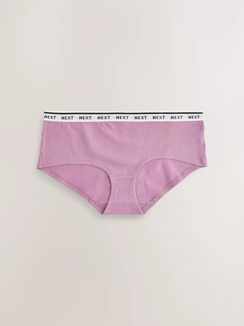 Navy Argyle Short Cotton Logo Knickers 4 Pack